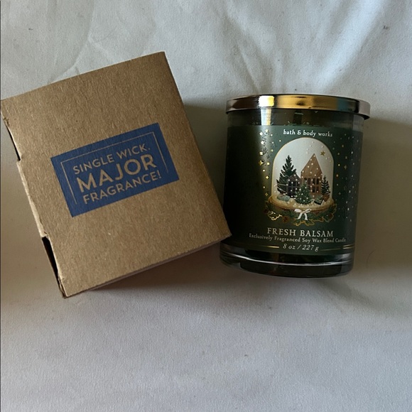 Bath & Body Works Fresh Balsam Single Wick Candle - Picture 2 of 8